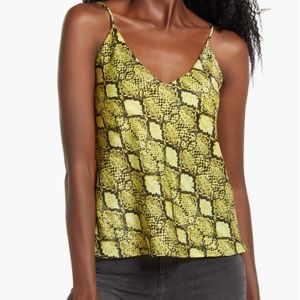 Socialite Snakeskin Print Tank Camisole